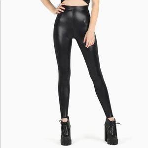Blackmilk High Waist Wet Look Leggings